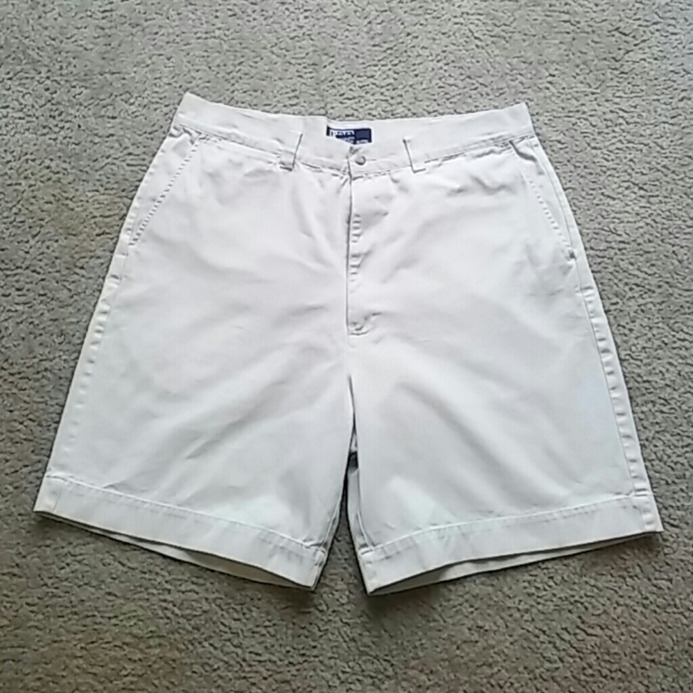 Polo flat front khaki shorts